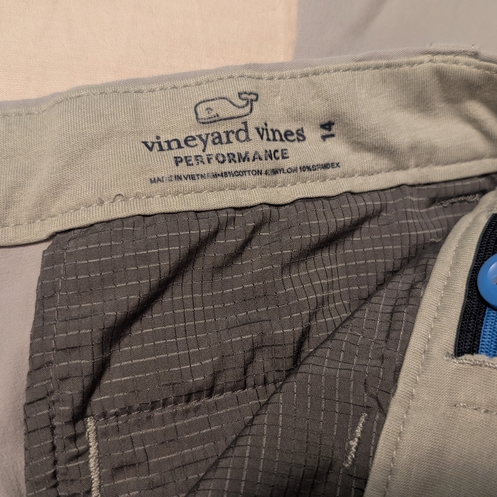 Vineyard Vines Boy's Tan and Gray Chinos